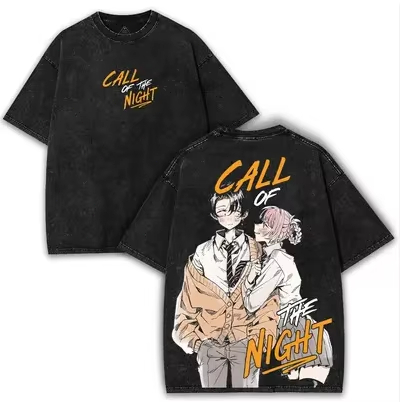 CALL OF THE NIGHT 워싱 티셔츠 오버사이즈 - Fashion Street Night 리뷰 및 가격
