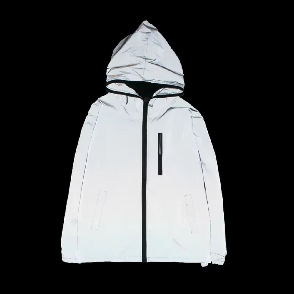 야간 경고 반사 재킷 봄/가을 방풍 후드 재킷 하이 스 - Fashion Street Night 리뷰 및 가격